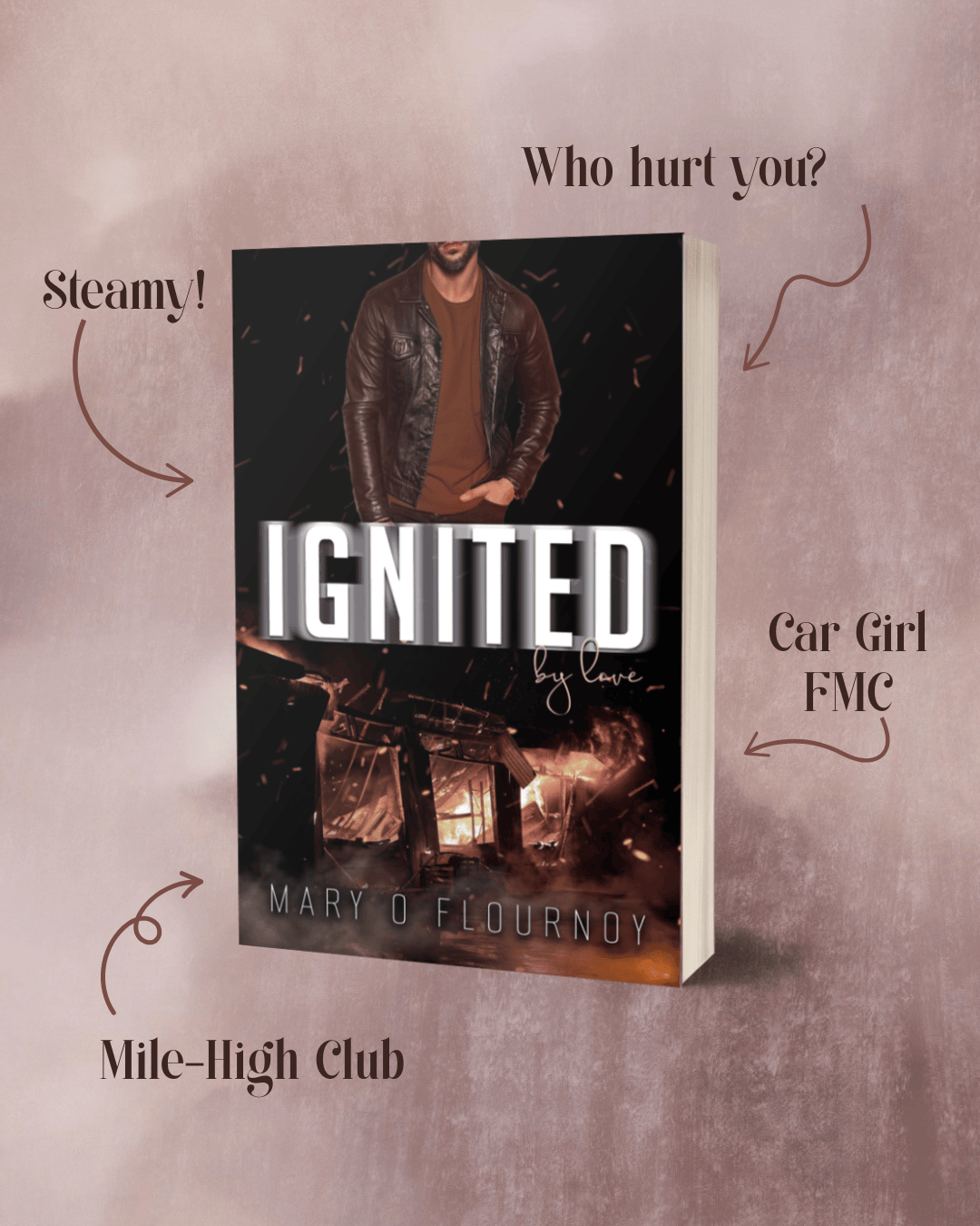IGNITED BY LOVE, MARY O FLOURNOY, ROMANTIC SUSPENSE, SMALL TOWN